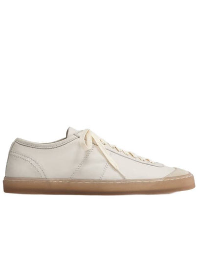 Linoleum Leather Low-Top Sneakers White - LEMAIRE - BALAAN 2