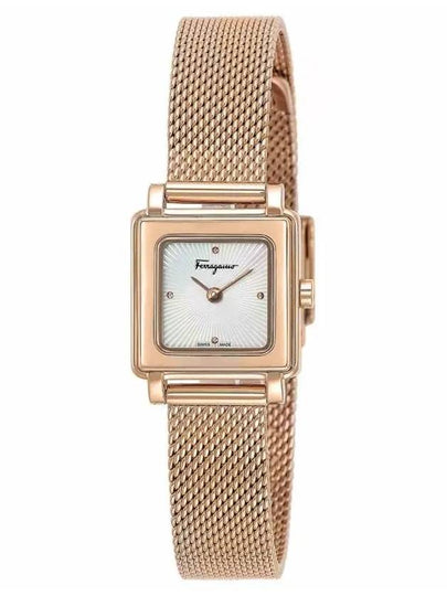 Women’s Metal Square Watch Gold - SALVATORE FERRAGAMO - BALAAN 2