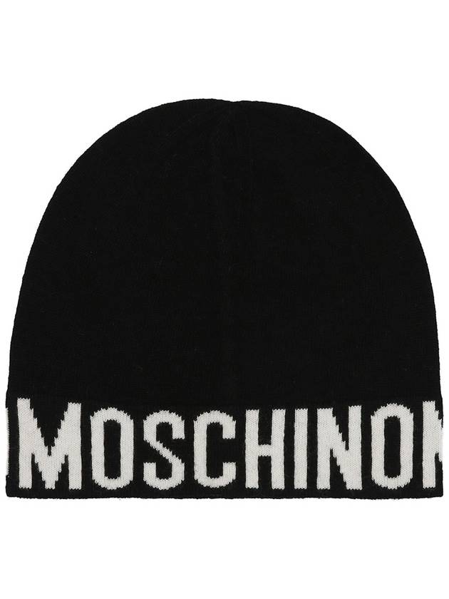 Moschino Hat With Logo, Women's, Black - MOSCHINO - BALAAN 1