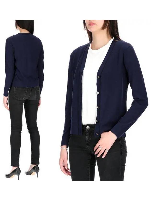 Simone Knit Cardigan Navy - TORY BURCH - BALAAN 2