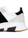 Suede Technical Fabric Jagga Low Top Sneakers Black White - TOM FORD - BALAAN 7