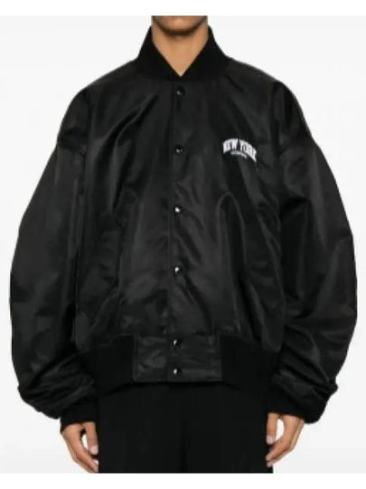 New York Embroidery Bomber Jacket Black - BALENCIAGA - BALAAN 2