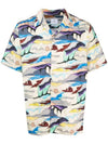 Print Casual Short Sleeve Shirt White - PAUL SMITH - BALAAN 2