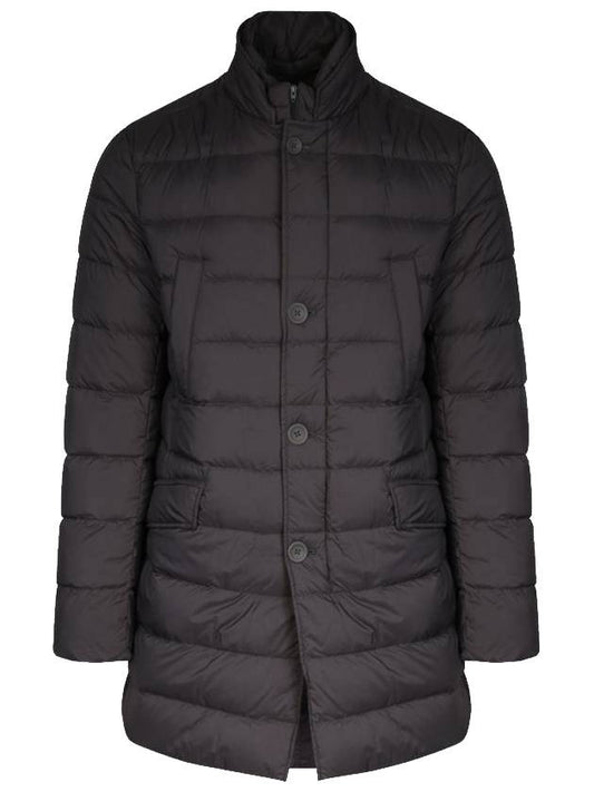 Quilted Straight Fit Padding Dark Grey - HERNO - BALAAN 1