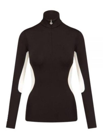 Golf wear mid layer women s long sleeve t shirt AWJS08983 9999 - J.LINDEBERG - BALAAN 2