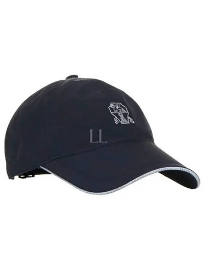 Embroidered Logo Curved Peak Ball Cap Navy - BRUNELLO CUCINELLI - BALAAN 2