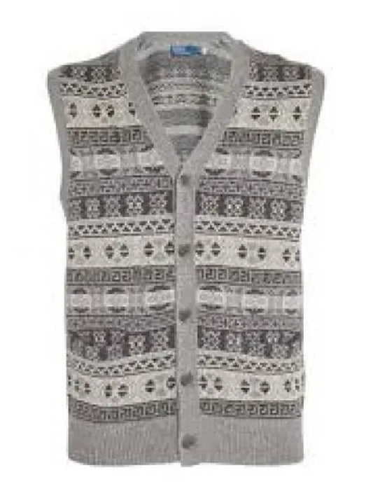 Fair Isle Cotton Blend Sweater Vest Gray 1236915 - POLO RALPH LAUREN - BALAAN 1