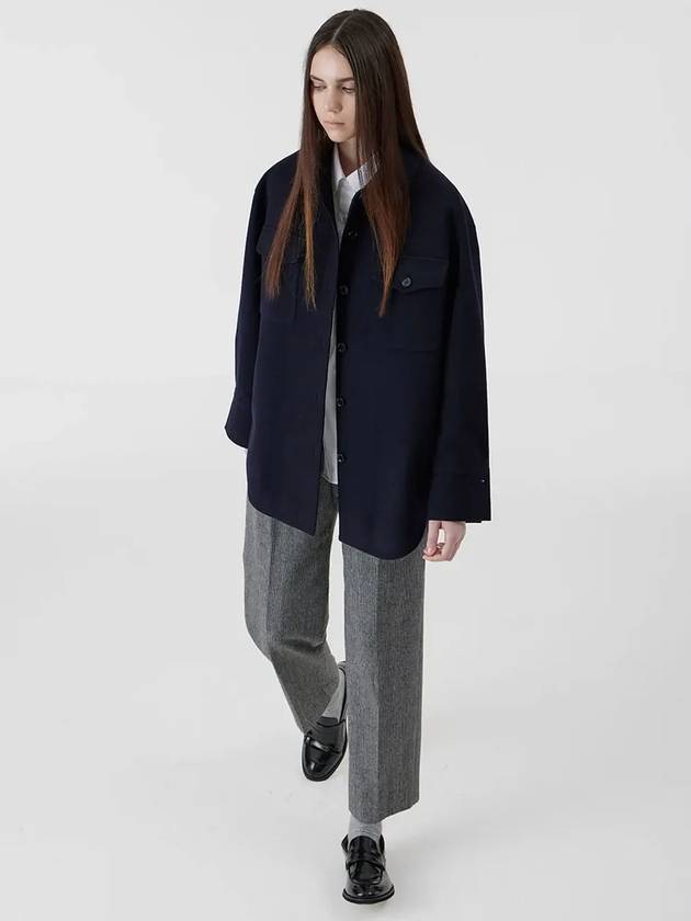 Shirt Outer Navy Half Coat - VOYONN - BALAAN 3