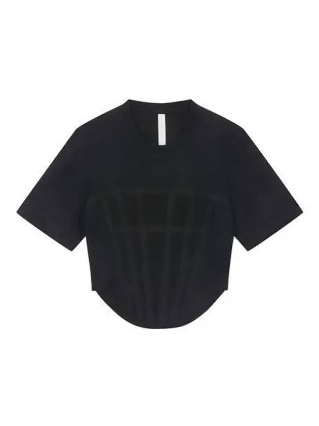 T Shirt Women s Organic Cotton Short Sleeve Black - DION LEE - BALAAN 1