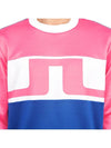 Jones Jones Crew Neck Sweatshirt Blue Pink - J.LINDEBERG - BALAAN 9