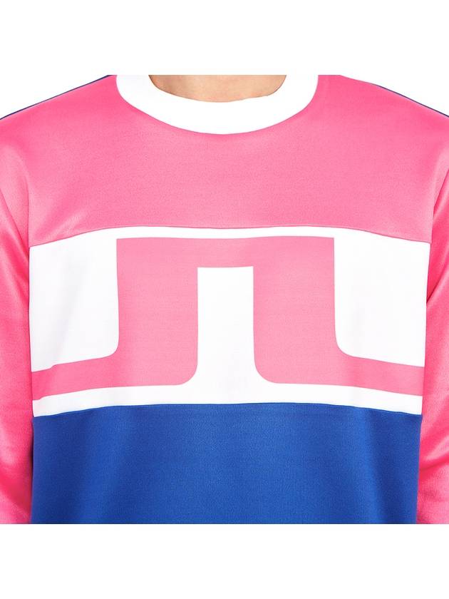 Jones Jones Crew Neck Sweatshirt Blue Pink - J.LINDEBERG - BALAAN 9