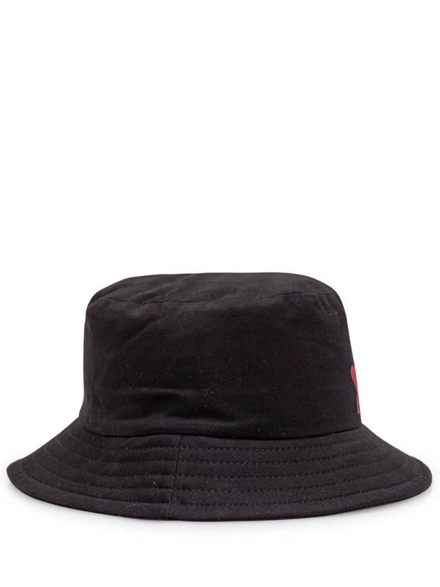 De Coeur Embroidery Bucket Hat Black - AMI - BALAAN 3