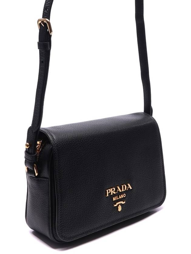 Vitello Phoenix Crossbody Bag Black - PRADA - BALAAN 4