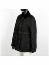 Diamond Quilted Nylon Jacket Black - BURBERRY - BALAAN 3