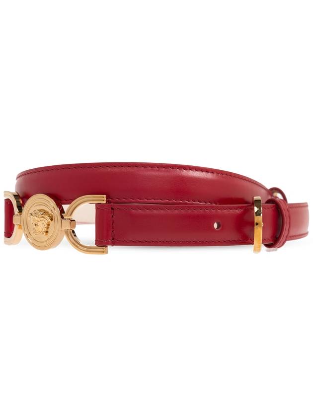 Versace Leather Belt, Women's, Red - VERSACE - BALAAN 3