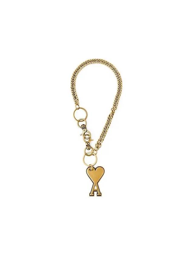 Heart Logo Metal Key Holder Gold - AMI - BALAAN 2