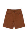 Clover Embroidery Button Shorts Brown I2SP02BR - IOEDLE - BALAAN 4