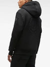 Tilden Fox Fur Zip Up Hoodie Black - MOOSE KNUCKLES - BALAAN 3