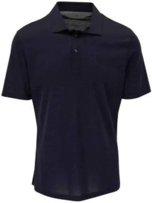 Men's Short Sleeve Polo Shirt Black - BRUNELLO CUCINELLI - BALAAN 2