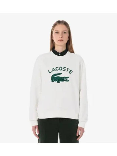 Women s CP Chouli Crew Neck Sweatshirt OFFWHITE Off White - LACOSTE - BALAAN 1