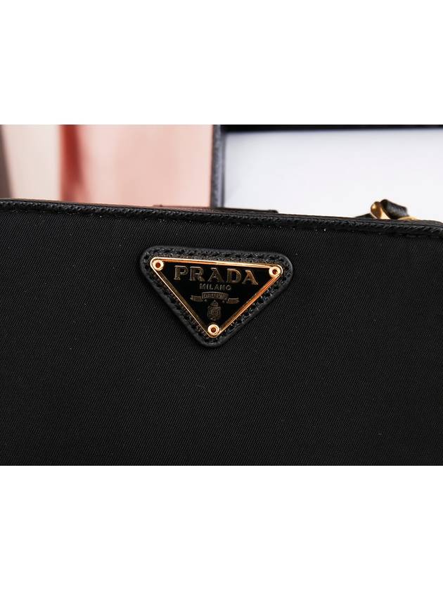 Women's Tessuto Half Wallet Black - PRADA - BALAAN 5