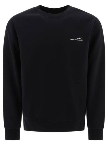 Item Logo Crew Sweatshirt Black - A.P.C. - BALAAN 1