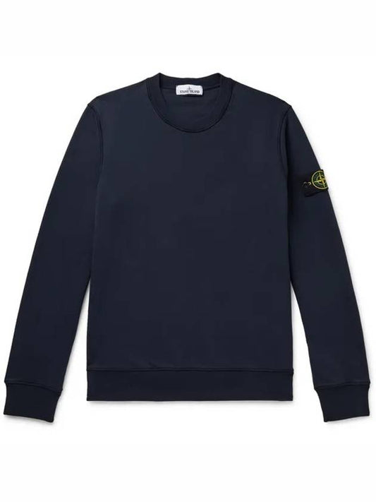 Wappen Patch Crew Neck Sweatshirt Navy - STONE ISLAND - BALAAN 2