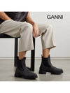 Rubber Chelsea Boots Black - GANNI - BALAAN 8