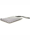 JC Monogram Silver Black Glitter Leather FARA Hand Strap Clutch - JIMMY CHOO - BALAAN 4