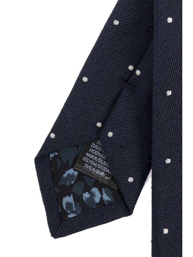 Paul Smith Tie With Silk Finish, Men's, Navy Blue - PAUL SMITH - BALAAN 4