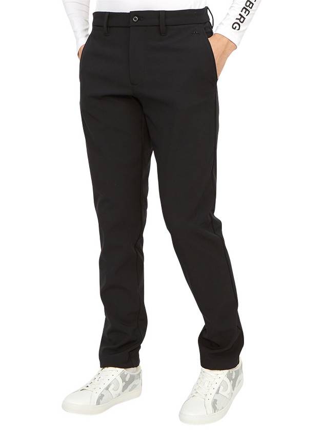 Men's Elote Bonded Fleece Stretch Pants Black - J.LINDEBERG - BALAAN 6