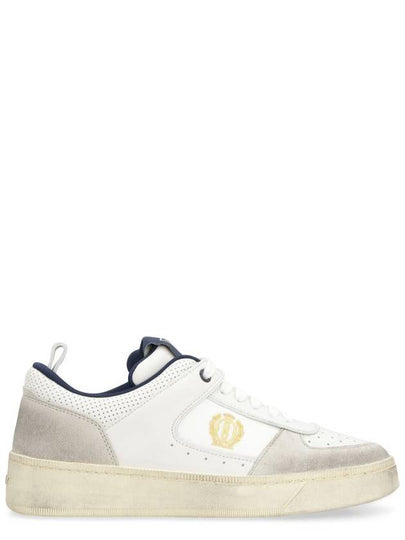 Riweira Embroidered Logo Low-Top Sneakers Grey White - BALLY - BALAAN 2