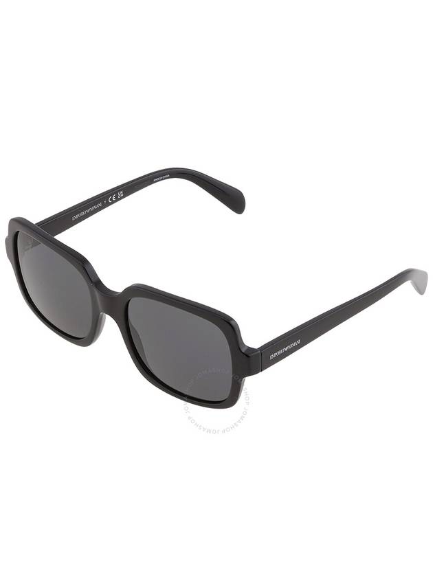 Emporio Armani Dark Grey Square Ladies Sunglasses EA4195 501787 55 - EMPORIO ARMANI - BALAAN 3