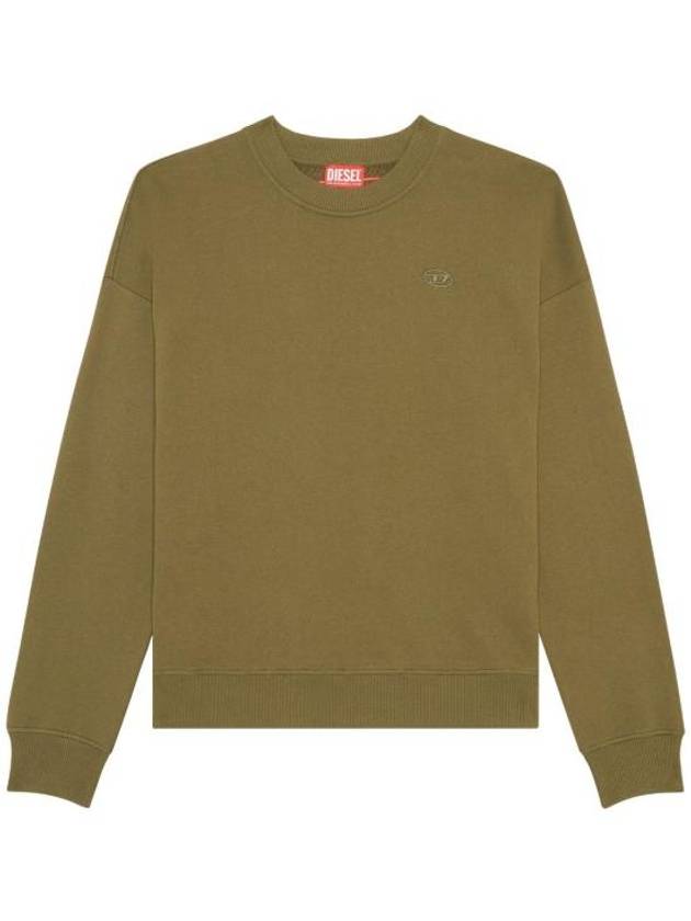 Men's Logo Embroidery Sweatshirt Green - DIESEL - BALAAN 2