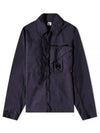 Tylon P Lens Overshirt Zip Up Jacket Navy - CP COMPANY - BALAAN 2