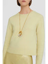 Crew Neck Wool Knit Top Light Pastel Green - JIL SANDER - BALAAN 3