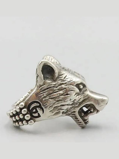 Anger Forest Wolf Head Silver Ring No 13 - GUCCI - BALAAN 2