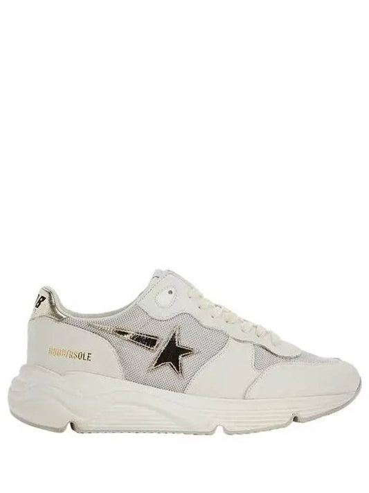 Running Sole Low Top Sneakers White Silver - GOLDEN GOOSE - BALAAN.