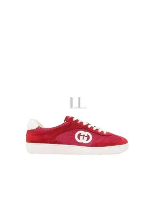 Interlocking G Low-Top Sneakers Bordeaux - GUCCI - BALAAN 2