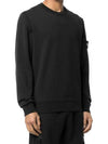 Wappen Patch Crew Neck Sweatshirt Black - STONE ISLAND - BALAAN 3