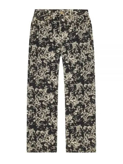 Floral Print VeGGie Cropped Straight Jeans - GANNI - BALAAN 2