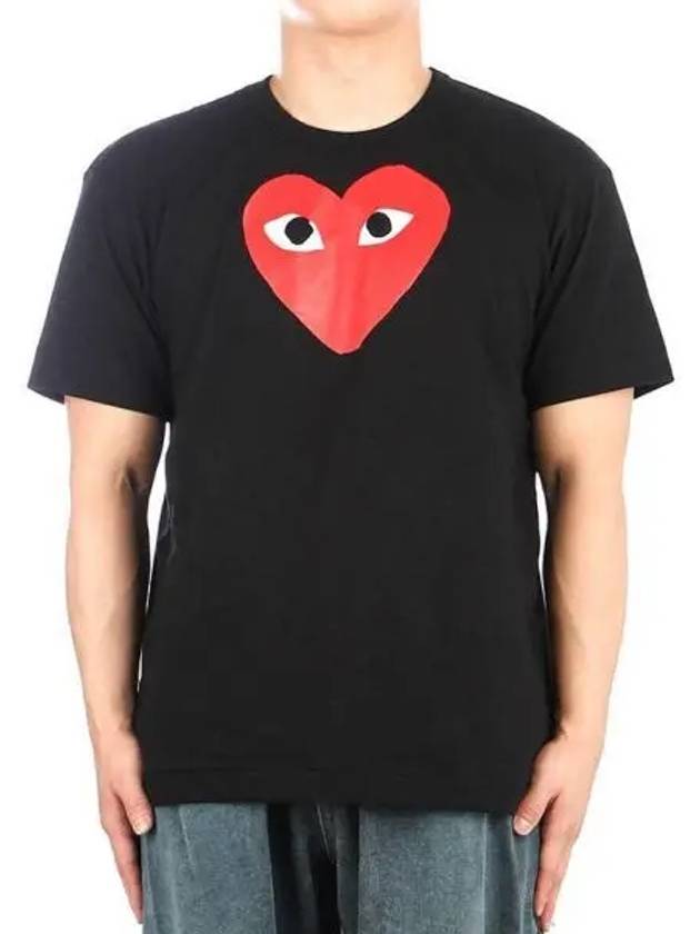 Men s Big Red Heart Short Sleeve T shirt 270783 - COMME DES GARCONS - BALAAN 1