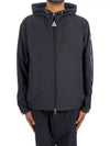 Moyse Logo Zip-Up Hoodie Black - MONCLER - BALAAN 3