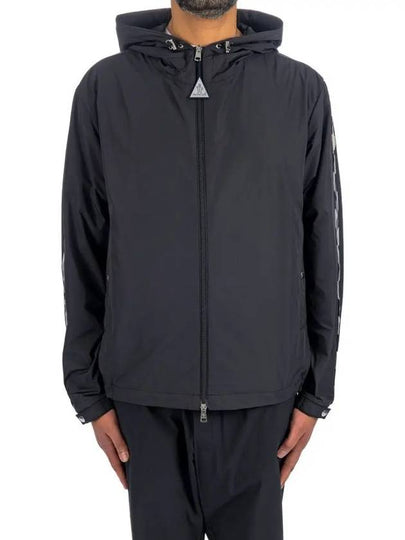 Moyse Logo Zip-Up Hoodie Black - MONCLER - BALAAN 2