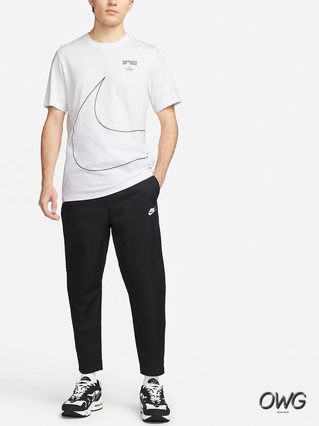 Woven Tapered Leg Pants Black - NIKE - BALAAN 3