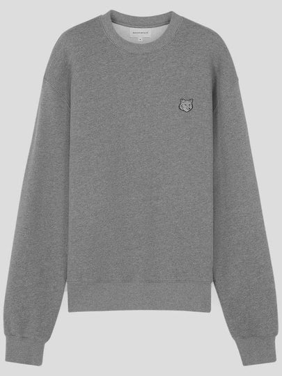 Bold Fox Head Cotton Sweatshirt Grey - MAISON KITSUNE - BALAAN 2