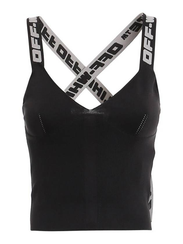 Women's Logo Band Tank Sleeveless Black - OFF WHITE - BALAAN 2