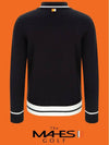 Knit Sweater Orange Label Chic Black Half Zip Up Collar Knit GN40388 - MAHES - BALAAN 2