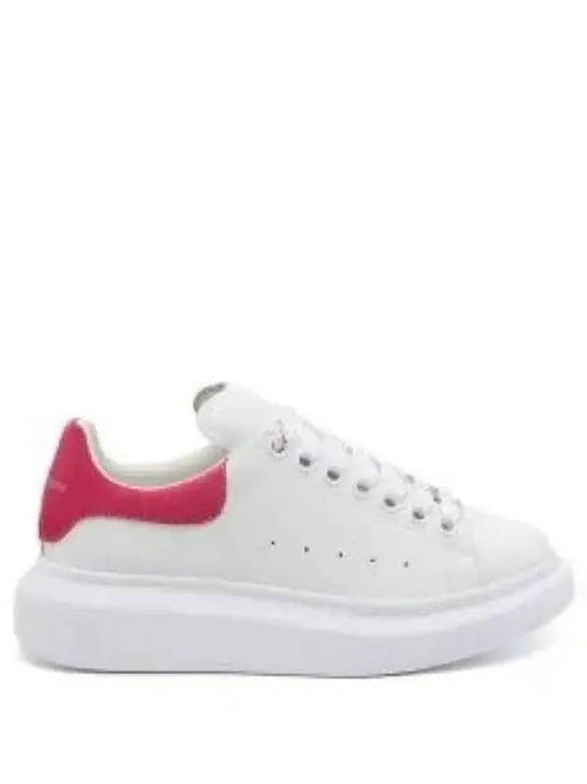 Women Oversized Suede Tab Low Top Sneakers White - ALEXANDER MCQUEEN - BALAAN 2