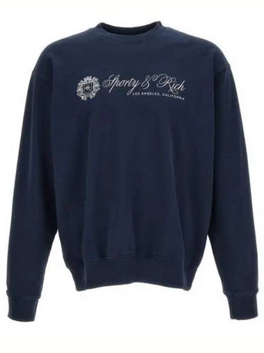 Regal Crewneck NavyWhite CRAW2353NA 31 Sweatshirt 987331 - SPORTY & RICH - BALAAN 1